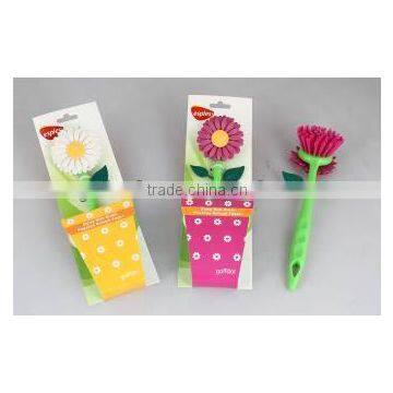 flower dish brush in new design