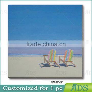 Handmade ContermporaryBeach Oil Painting photo-4