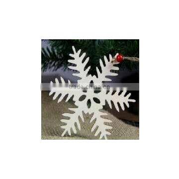 wood hanging snowflake decoration