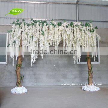 GNW FLA1603001-W01 New arrival wholesale Wedding flower entrance with white Wisteria