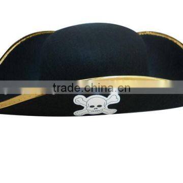 China Suppliers Custom Wool Felt Pirate Hat Pattern Wholesale for Child Adult Cosplay Party Events Promotional Gifts photo-3