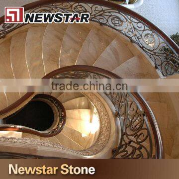 Polished Indoor Marche D'escalier en Marbre photo-3