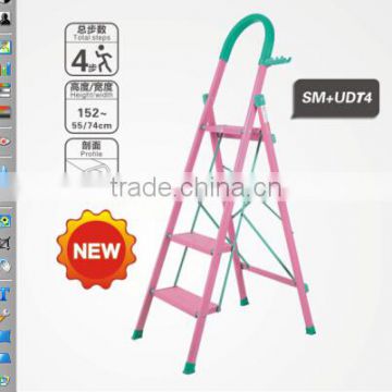 Multi UD steel tube step ladder indoor modern ladder