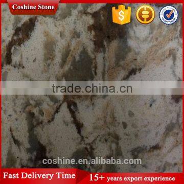 Marble Style Artificial Quartz Slab for Kitchen Countertop photo-3