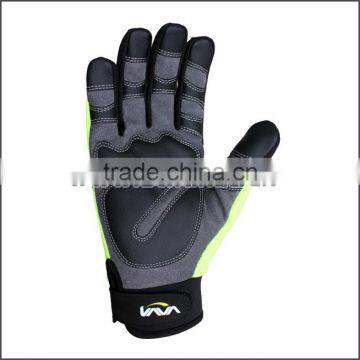 Hi-vis Green Color Impact Firm Grip Oilfield Gloves photo-2