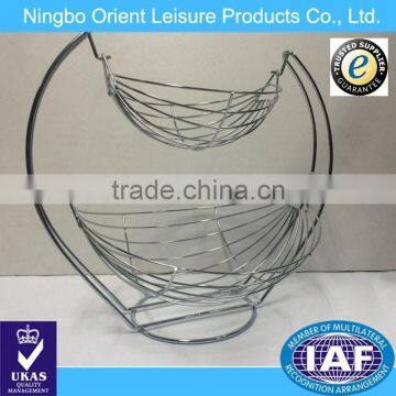 Double Tier Metal Fruit / Vegetables Basket Stand photo-2