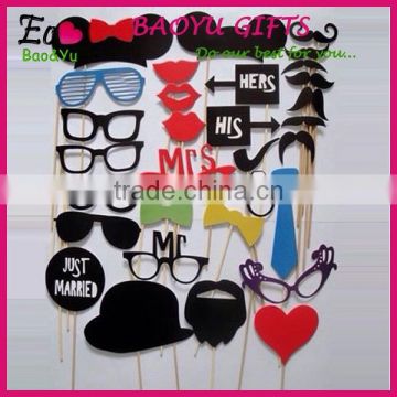 31Pcs/Set Fashion Funny Photo Booth Props Hat Mustache On A Stick Wedding Birthday Party Favor Wedding props Wedding decoration