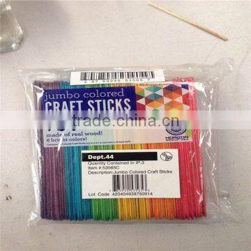 Best quality 93mm birch wooden icecream stick round edge in bundle