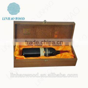 retro decorated wooden wine box with lids,painted wooden wine box