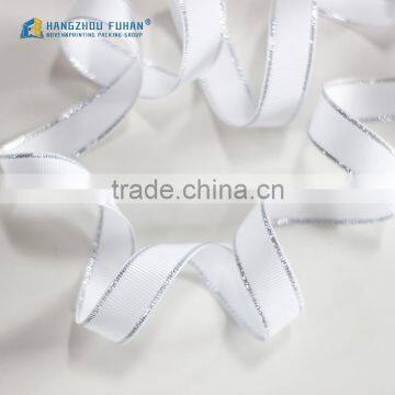 New Arrival Wholesale Custom Satin Ribbon With Silver Yarn photo-3