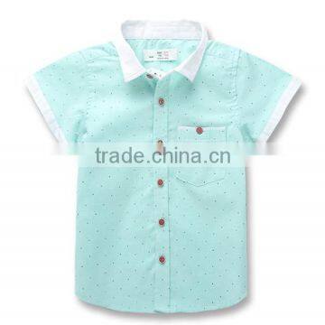 Short Sleeve Oxford Shirt For Boys