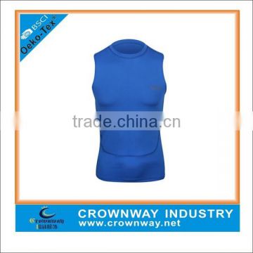 Polyester Spandex Blend Sports Compression Running Shirts