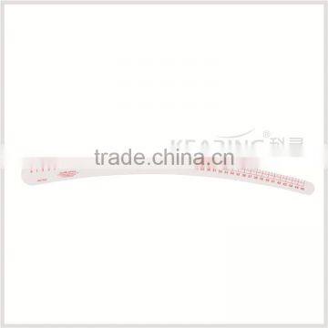Kearing flexible plastic hip line curve ruler metric garment stick ruler 46cm ( sandwich line ) # 6346