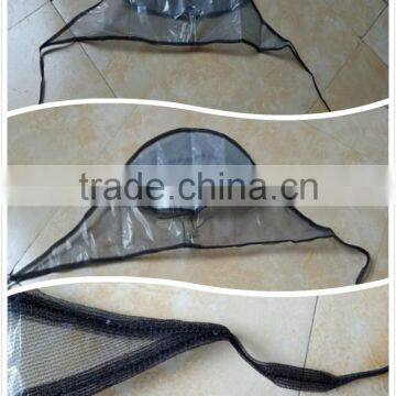 Good quality Plastic rain cap/rain bonnet/rain hat for promotion