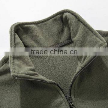 Basic Style Mens Pullover Winter Jackets Half Zip Polar Fleece Jacket