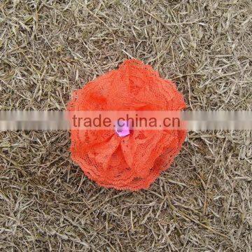 Wholesale Hobby Lobby Handmade Pink Lace Cheap Artificial Flower photo-3