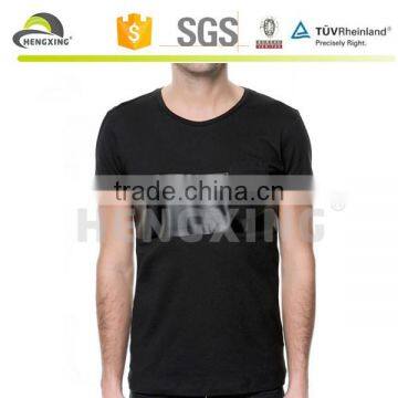 Custom Leather Sleeves t Shirt Wholesale photo-2