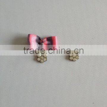 Fashion crystal charms for bags,garment metal charms for girls