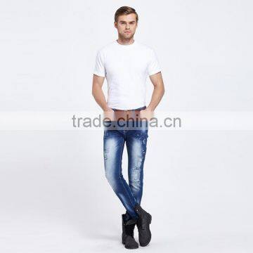 Fashion New Men's Brand Men's Jeans Bule Jeans Hole Personality Male Personality Pants photo-5