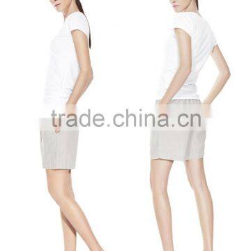 100% Cotton T-shirt v Neck Household Cloth photo-4