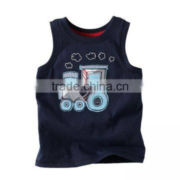 Wholesale Cotton Fashion Latest Custom Tank Top Printing For Children Clothing photo-3