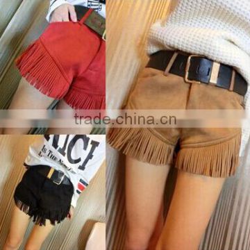 EY0073L Women Fashion Tassel leisure short leggings Winter 2015