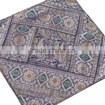 Beautiful Handmade Zari Pillowcases Indian Vintage Fabric Decorative Covers photo-3