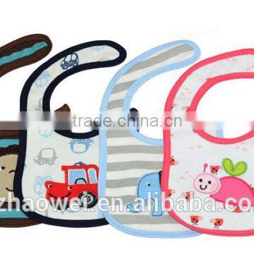 Wholesale 2016 Embroidery Cartoon Baby Bibs 100% Cotton photo-2