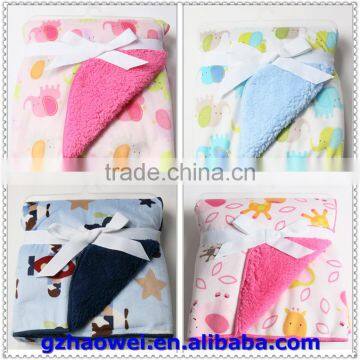 Soft Fleeces Thickened Printed Baby Blanket photo-3