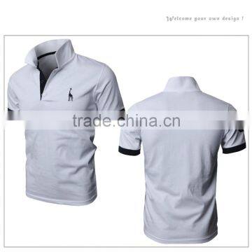 2016 Mens 100% Cotton Short Sleeve High Quality Polo Shirts Wholesale