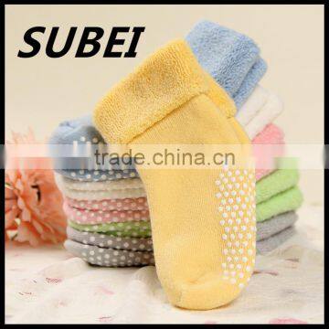 Winter terry thickening relent young baby boy baby girl cotton tube socks