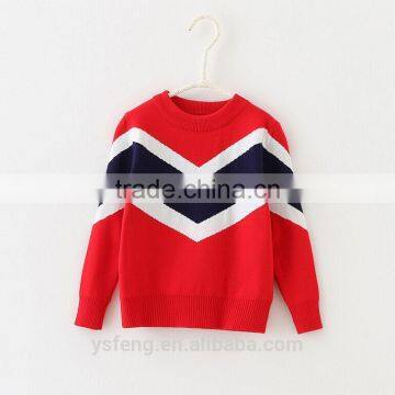 Children Latest Color Patchwork Baby Boy Sweater Designs photo-5