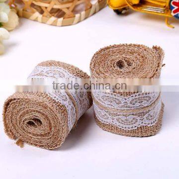 Linen Ribbon/Bud Silk Linen Volume/Linen Lace Band photo-3