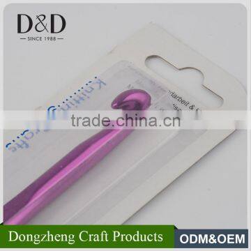 Professional Different Color Handcraft Knit Sweater Tool DIY Aluminum Crochet Hook photo-2
