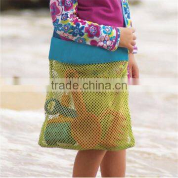 Vogue Mesh Tote Bag Clothes Toys Carry All Sand Away Beach Bag Baby Toy Collection Bag photo-4