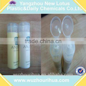 cosmetic disposable quality flip top bottle used in hotel