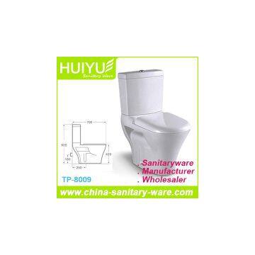 Sanitary Wares High Quality Washdown Two Piece Ceramic Toilet