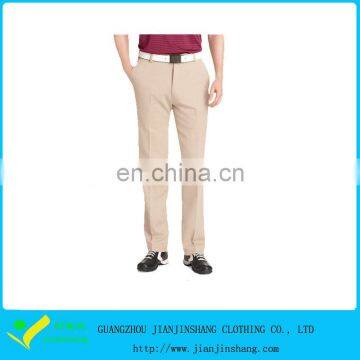2015 Fashion Khaki Color Slim Fitted Man's Golf Trousers Manufacturer