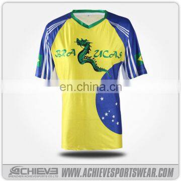 Custom Used Green Dye Sublimation Soccer Jersey / Soccer Uniforms photo-3