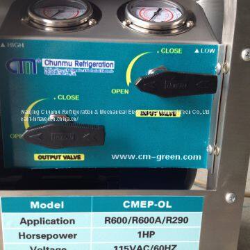 R600a/R290 Refrigerant Recovery Pump R600 Refrigerant Oil Less CMEP-OL Explosion Proof Machine photo-2