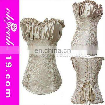 Wholesale women hot sheer corset posture wedding dresses pattern