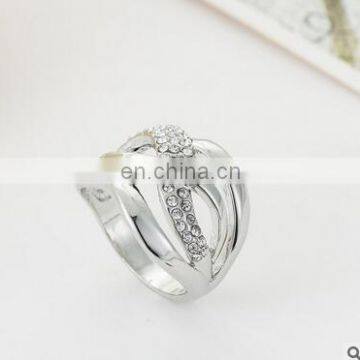 White Gold Plated Rings Women Wedding Engagement Rings Fashion CZ Diamond Vintage Jewelry photo-2