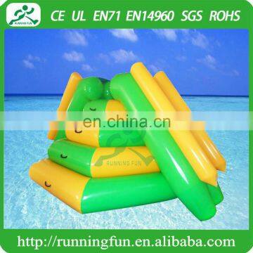 Amusement park inflatable water climbing slide