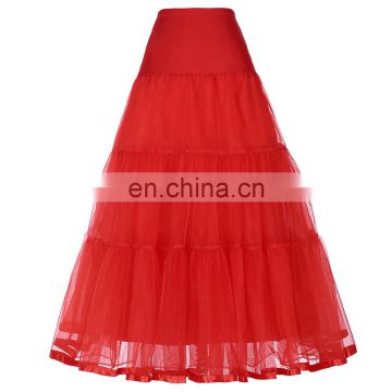 Grace Karin Women's Retro Dress Underskirt Red Vintage Dress Crinoline Petticoat CL010421-4