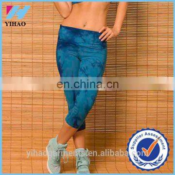 Yihao stylish hot selling wholesale plus size legging & capri elastic yoga fitness leggings for women