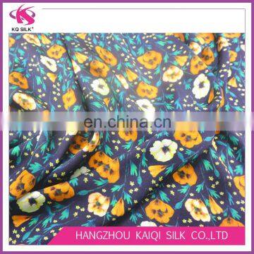New Fashion Silk Satin Charmeuse Floral Digital Printing Fabric 100% Silk Satin Fabric for Dress | Scarf photo-2
