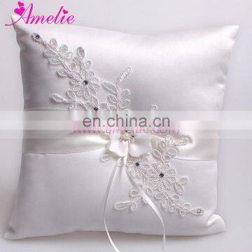 Wedding Dress Applique Lace and Flower Wedding Decoration Ring Pillow