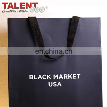 Custom printed paper supermarket shopping bag with best service and low price