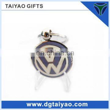 Metal soft enamel custom initial keychain