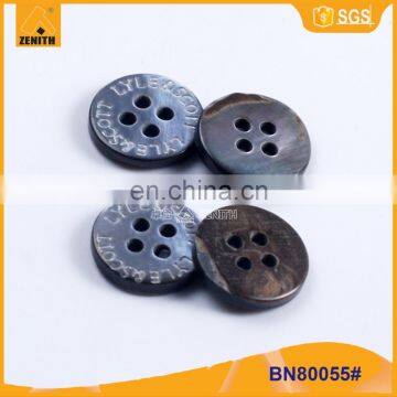 Laser Engraved MOP Shell Button for Shirt BN80055 photo-3